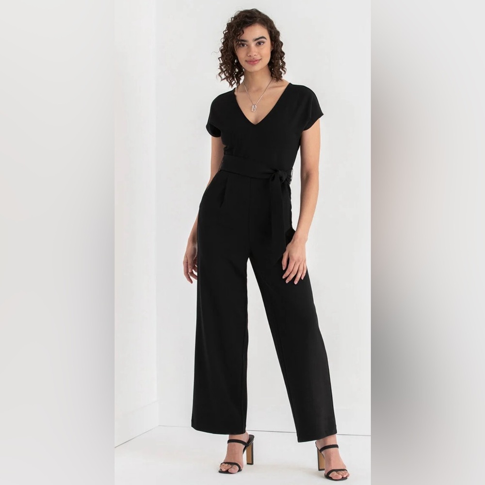 Gap cropped wide leg jumpsuit